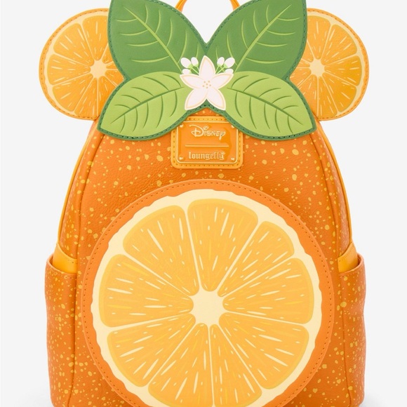 Loungefly Handbags - Loungefly Disney Minnie Mouse Orange Ears Orange Scented Mini Backpack